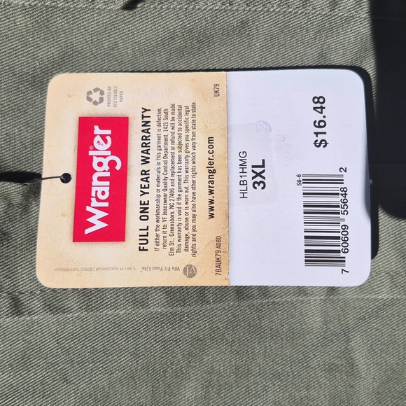 Wrangler Men's Olive Green Button Down Shirt Jacket - Picture 4 of 7